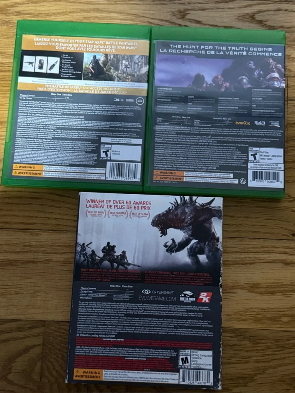 Lot Of 3 Xbox One Games - Picture 2 of 2